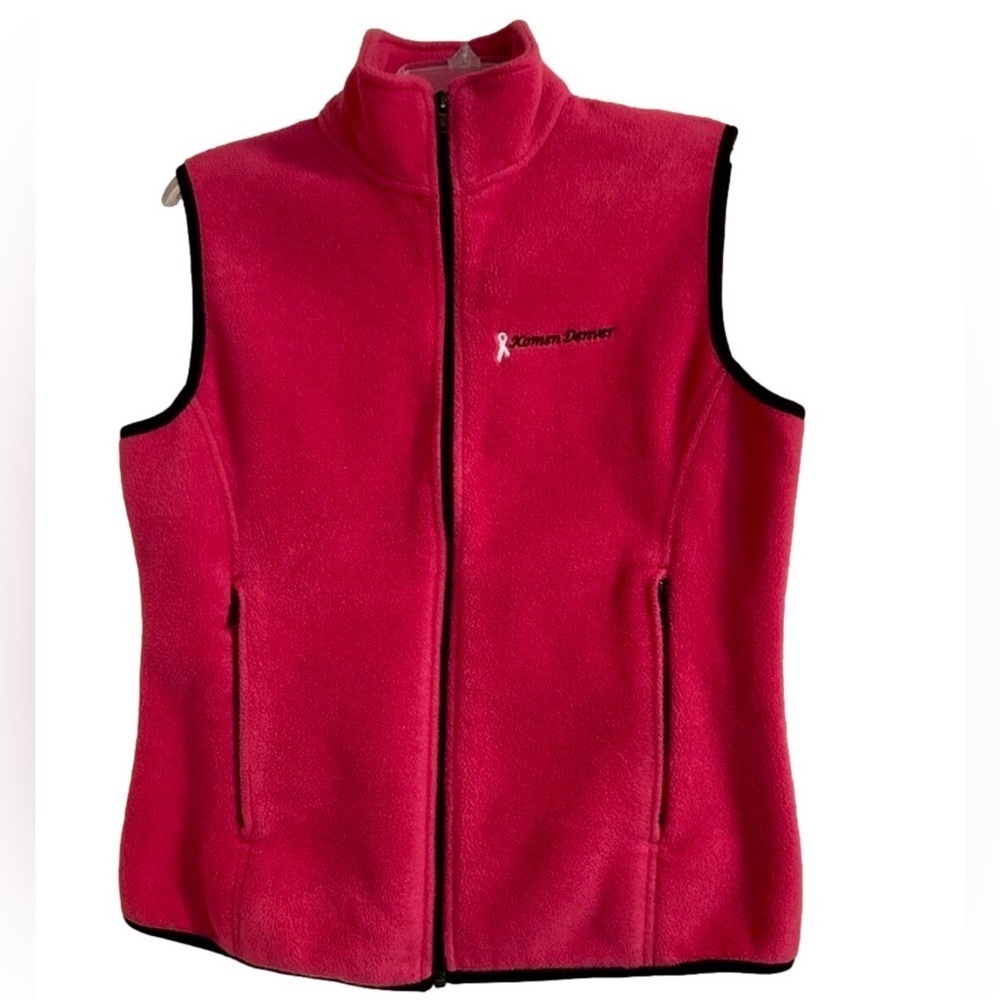 Women's Port Authority Pink Fleece Vest - Size M